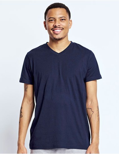 N-O61005-Mens V-Neck T-Shirt